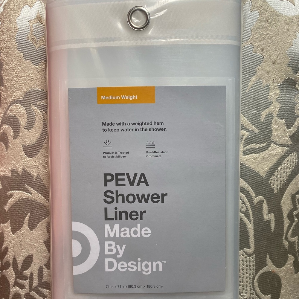 PEVA Clear Shower Curtain